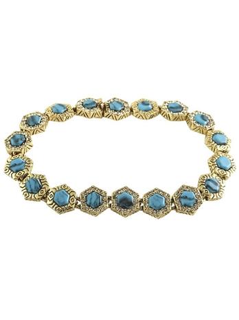 House Of Harlow 1960 Jewelry Hexes Tennis Bracelet