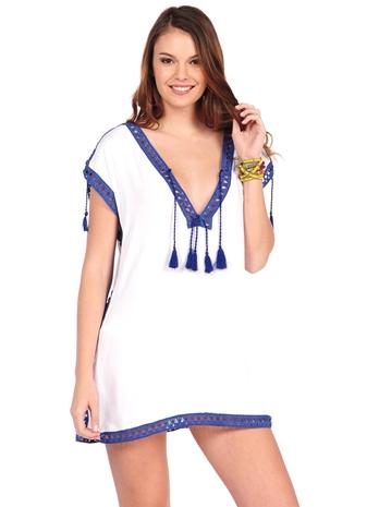 Surf Gypsy By Vintage Havana Border Cover Up