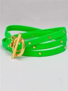 Gorjana Graham Leather Wrap Bracelet In Neon Green
