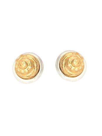 Rose Pierre Harp Seashell Earrings