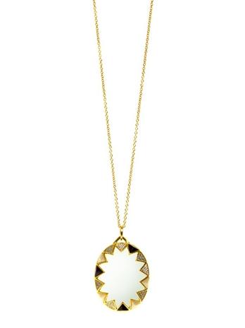House Of Harlow 1960 Jewelry Resin And Crystal Necklace