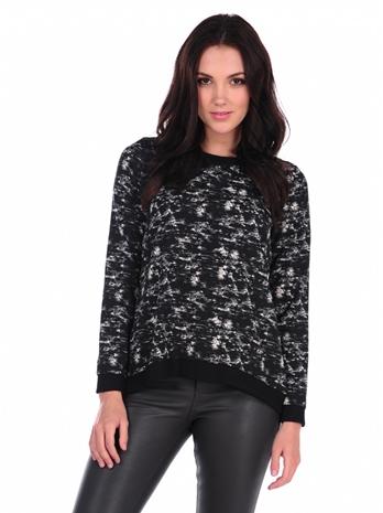 Vintage Havana Print Ribbed Fly Back