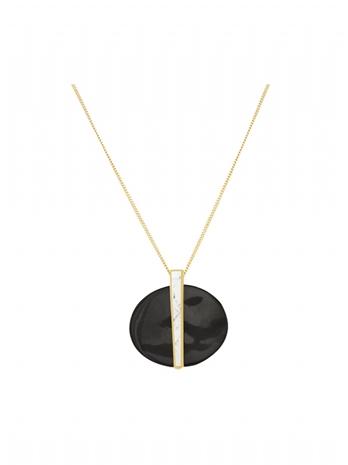 House Of Harlow 1960 Jewelry Erte Pendant Black