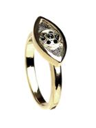 House Of Harlow 1960 Jewelry Horizontal Evil Eye Stackable Ring