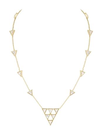 House Of Harlow 1960 Jewelry Triangle Trellis Necklace