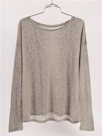Majestic Long Sleeve Python Tee