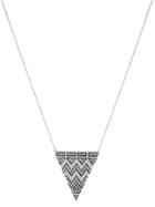 House Of Harlow 1960 Jewelry Pave Tribal Triangle Pendant
