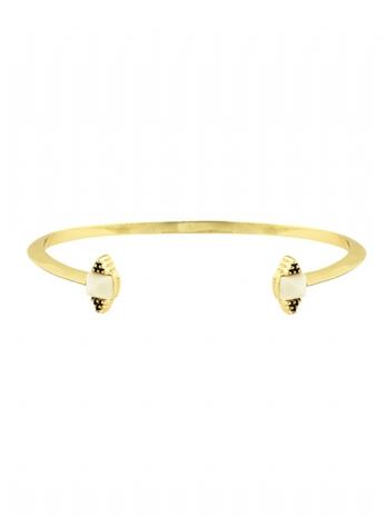 House Of Harlow 1960 Jewelry Sugarloaf Cuff White