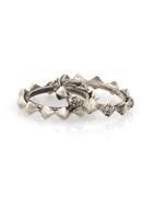House Of Harlow 1960 Jewelry Spike Stack Ring Set