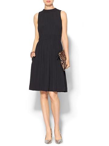 Kate Spade New York Tie Back Crepe Dress - Black