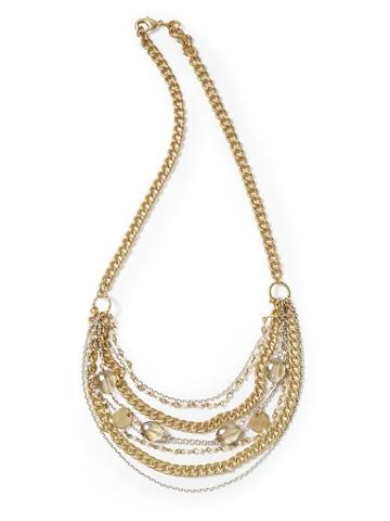 Hive &amp; Honey Multi Chain And Beaded Necklace