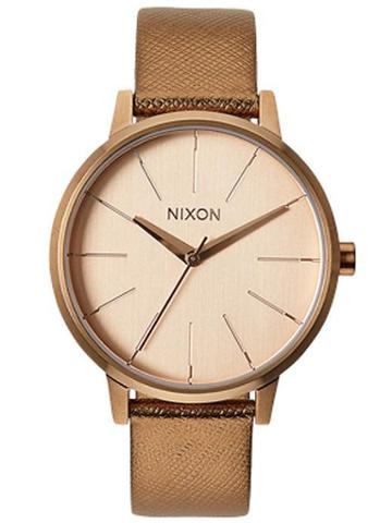 Nixon Kensington Leather Watch - Rose Gold Shimmer