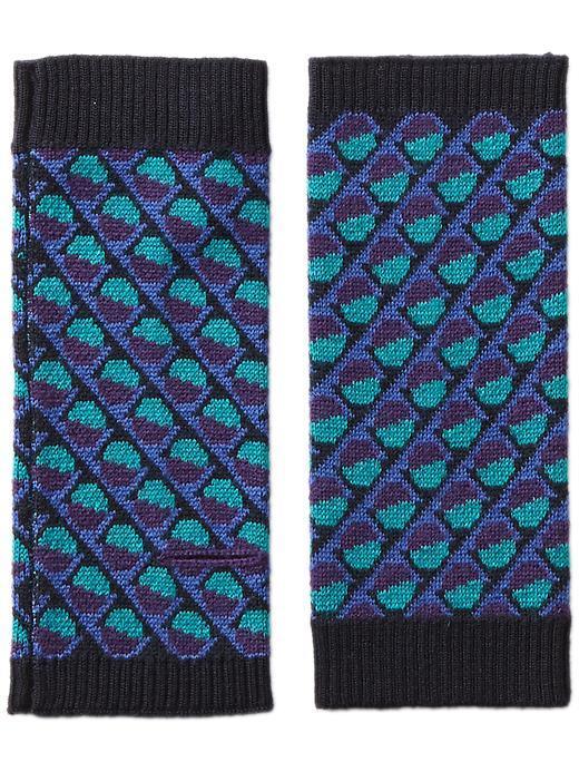 Marc By Marc Jacobs Etta Fingerless Gloves - Jungle Green Multi