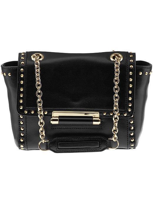 Dvf Faceted Stud Mini Crossbody - Black