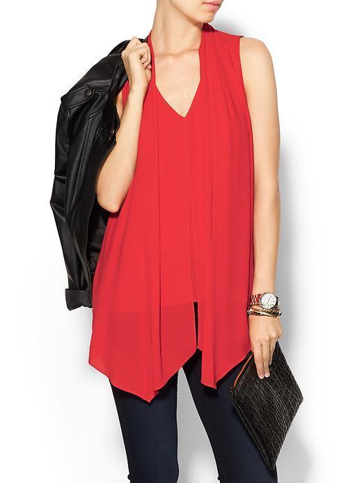 Dvf Sleeveless Scarf Top - Poppy