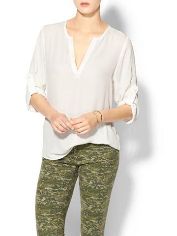 Collective Concepts Drape Blouse - White