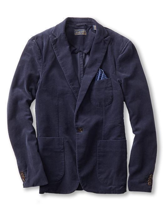 Scotch & Soda Unlined Corduroy Blazer - Navy