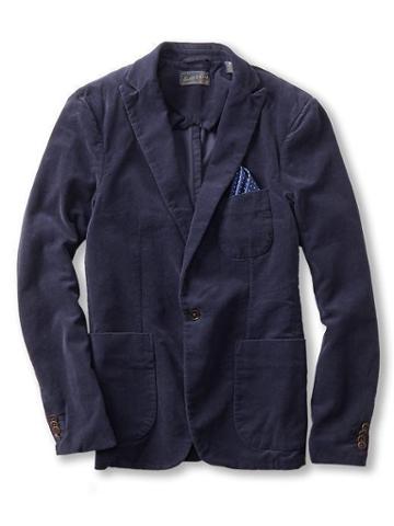 Scotch &amp; Soda Unlined Corduroy Blazer - Navy