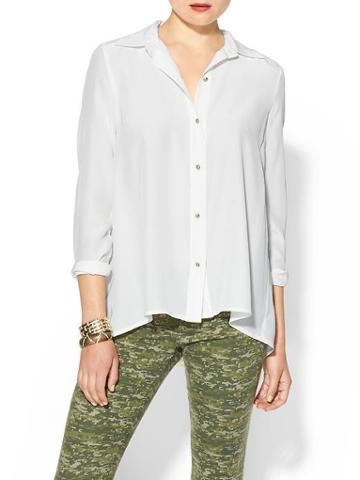Marc By Marc Jacobs Alex Silk Blouse - Canvas White