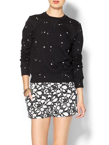 Rag &amp; Bone Splatter Paint Sweatshirt - Black