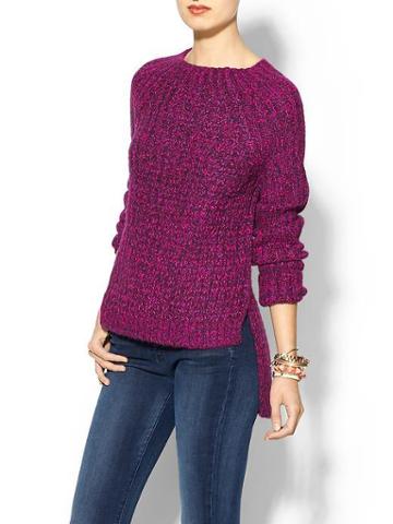 Tibi Waffle Knit Sweater - Pink