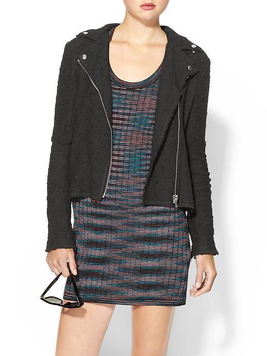 Rebecca Taylor Boucle Moto Jacket - Black