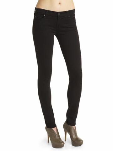 7 For All Mankind The Black Skinny Jeans