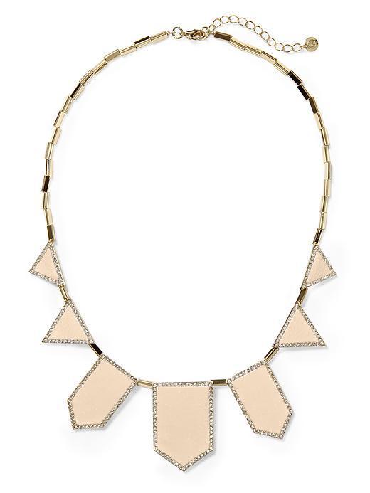 House Of Harlow 1960 Pave 5 Station Necklace - Gold/beige