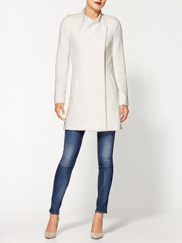 C.luce Zip Coat - White