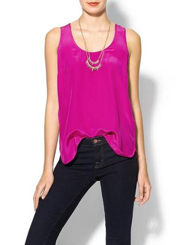 Daniel Rainn Silk Easy Tank - Magenta
