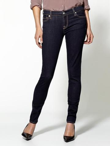 7 For All Mankind The Dark Skinny Jeans  - Rinsed Indigo