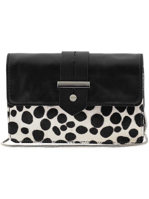 Milly Dalmation Mini Bag - Black/white