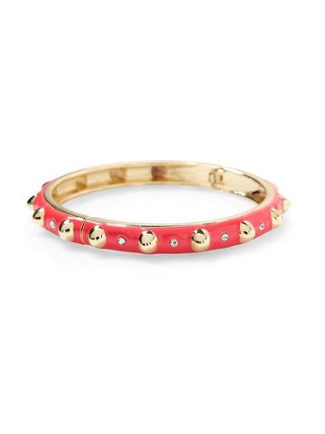 Sequin Sequin Coral Enamel Bangle