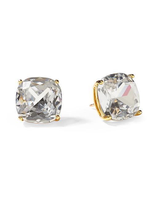 Kate Spade New York Small Square Stud Earring - Clear