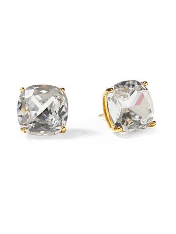 Kate Spade New York Small Square Stud Earring - Clear