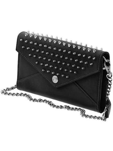 Rebecca Minkoff Studded Wallet On A Chain - Black