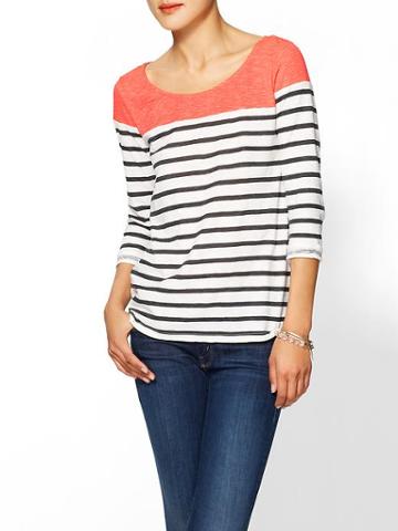 Maison Scotch Maison Scotch Striped Long Sleeve Top