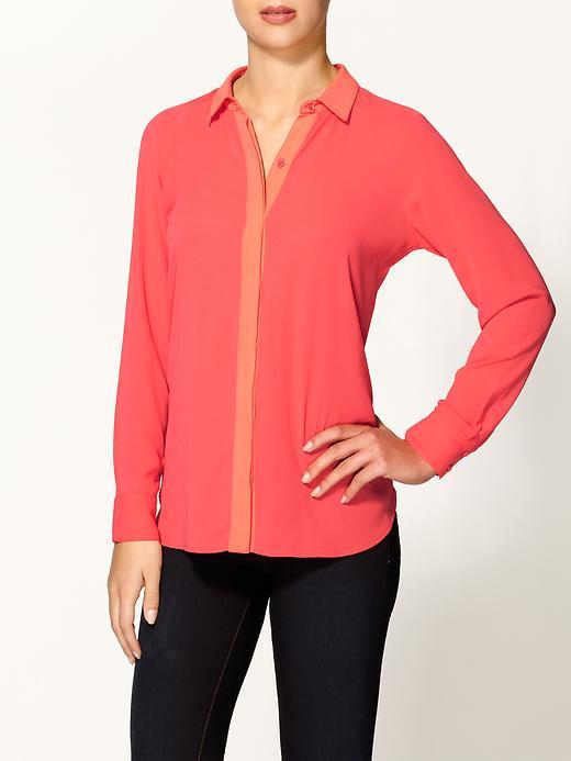 Tinley Road Colorblock Pleated Blouse
