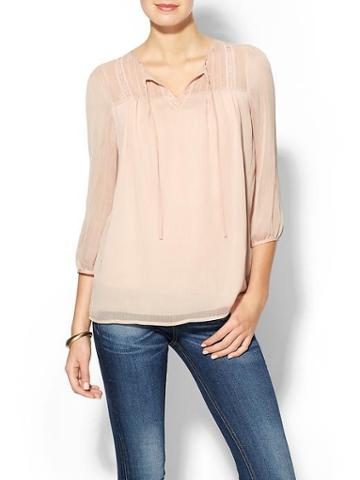 Sabine Boho Blouse - Beige