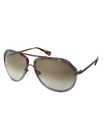 Dvf Juana Aviator Sunglasses  - Green