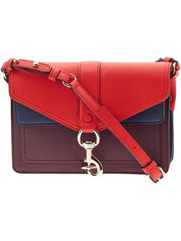 Rebecca Minkoff Hudson Moto Mini - Black Cherry/scarlet/navy