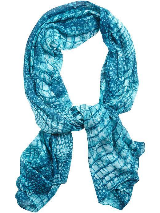 Spun By Subtle Luxury Cobra Scarf - Teal