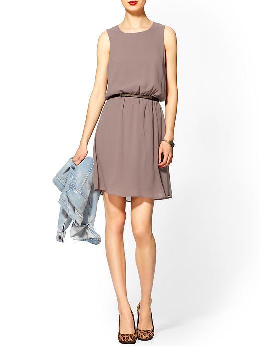 Tinley Road Tinley Road Belted Tank Dress - Taupe