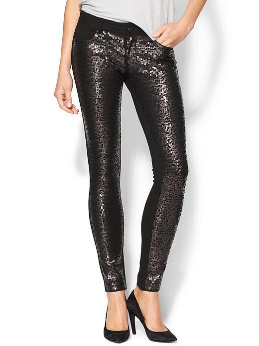 sequin skinny pants