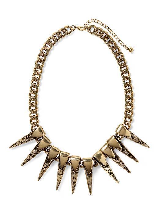 Hive & Honey Double Spiked Necklace - Gold
