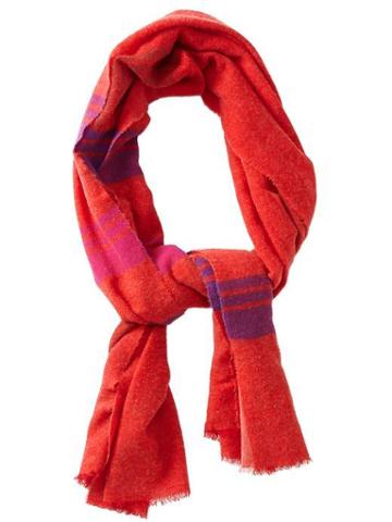 Marc By Marc Jacobs Jumbo Plaid Scarf - Blaze Red Multi