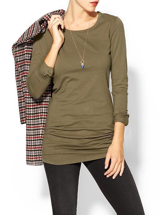 Velvet By Graham &amp; Spencer Amzin Jersey Tunic - Olive