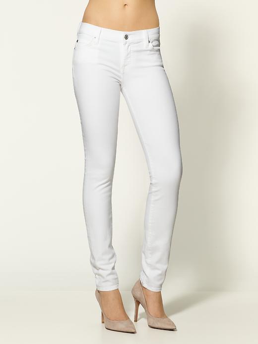 7 For All Mankind The Skinny White Jeans