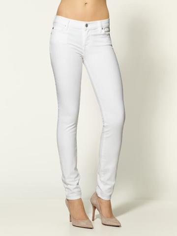 7 For All Mankind The Skinny White Jeans