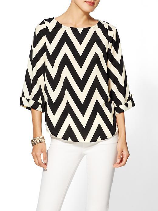 Everly Clothing Chevron Print Blouse